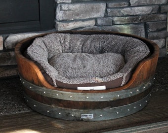 wine barrel dog bed wine barrel dog bed